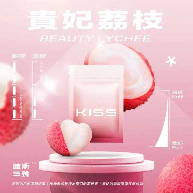 KISS-鎧斯5號一代煙彈-貴妃荔枝.webp - BA Vaper | BA-TOP 台灣官方旗艦店 | 電子煙主機·煙彈·一次性霧化器